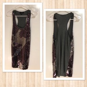 Sequin Dress purple/silver/grey